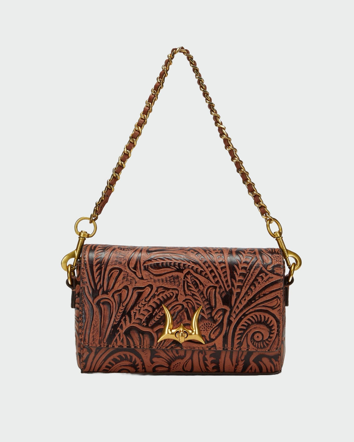 Loyal West Savi Mini Bag In Black & White Cowhide
