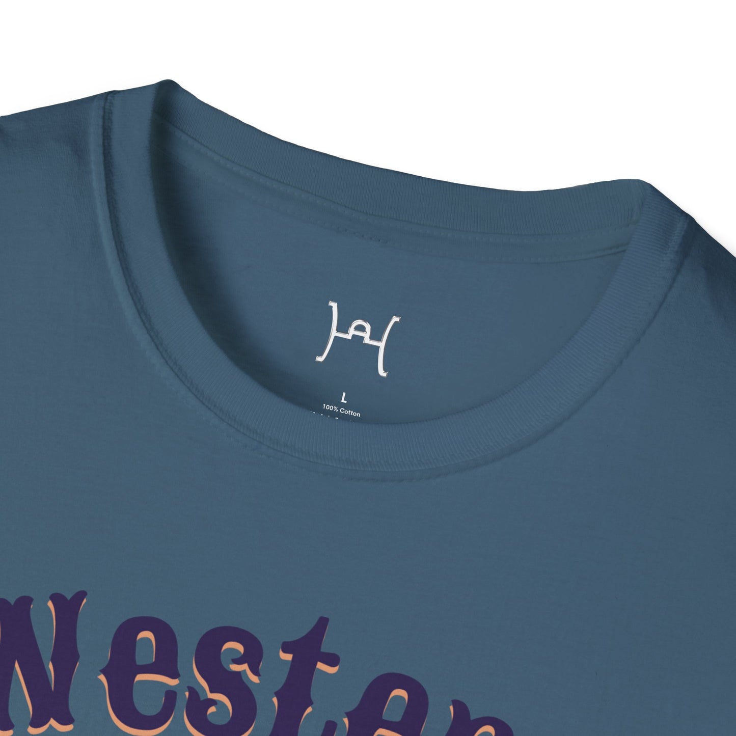 Western Rodeo Unisex Softstyle T-Shirt – Casual Cowboy Vibe, Perfect for Rodeo Events and Friends Gatherings