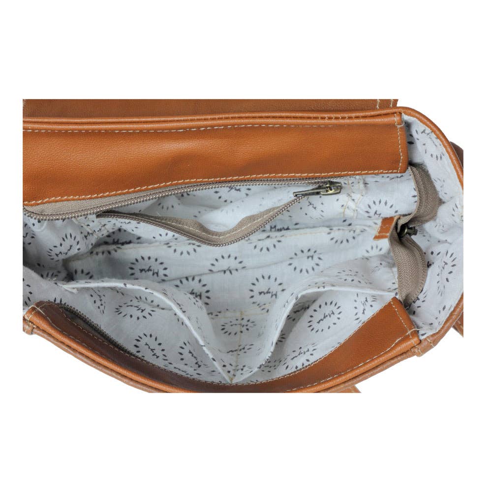 Classic Carvings Leather & Hairon Bag