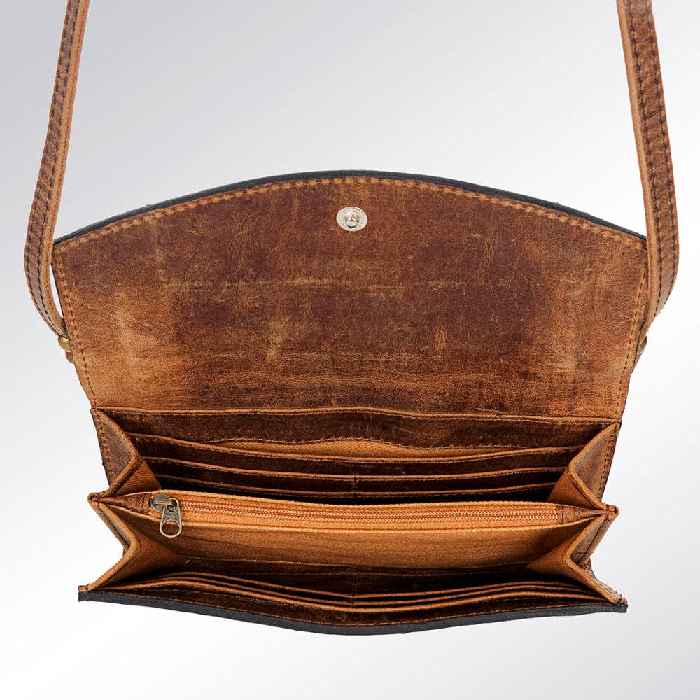 LC-ADBG518 Wallet Genuine Western Leather Women Bag