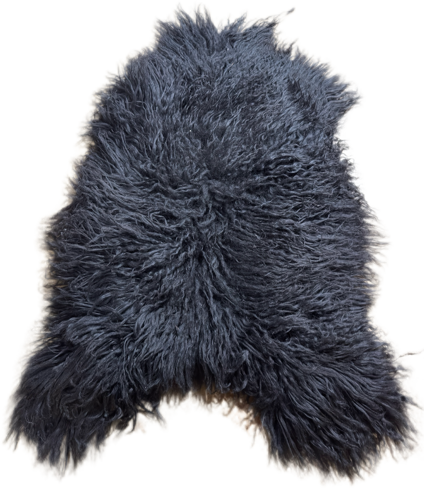 Sheepskin Rug Icelandic Natural Color Black Curly