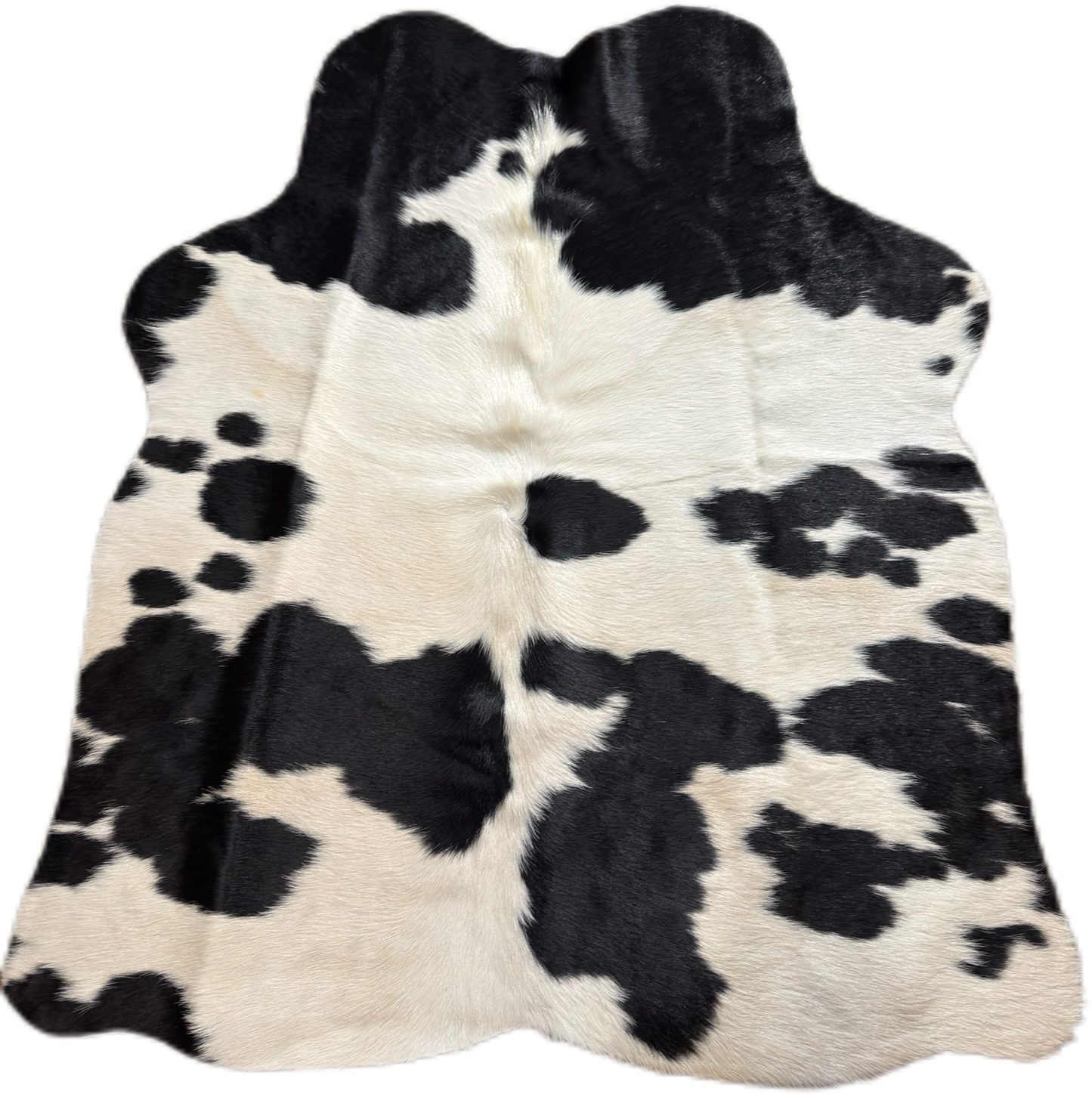 Black and White Large Mini Exotic Cowhide Rug