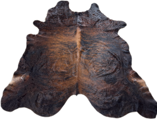 Dark Brindle Cowhide Rug