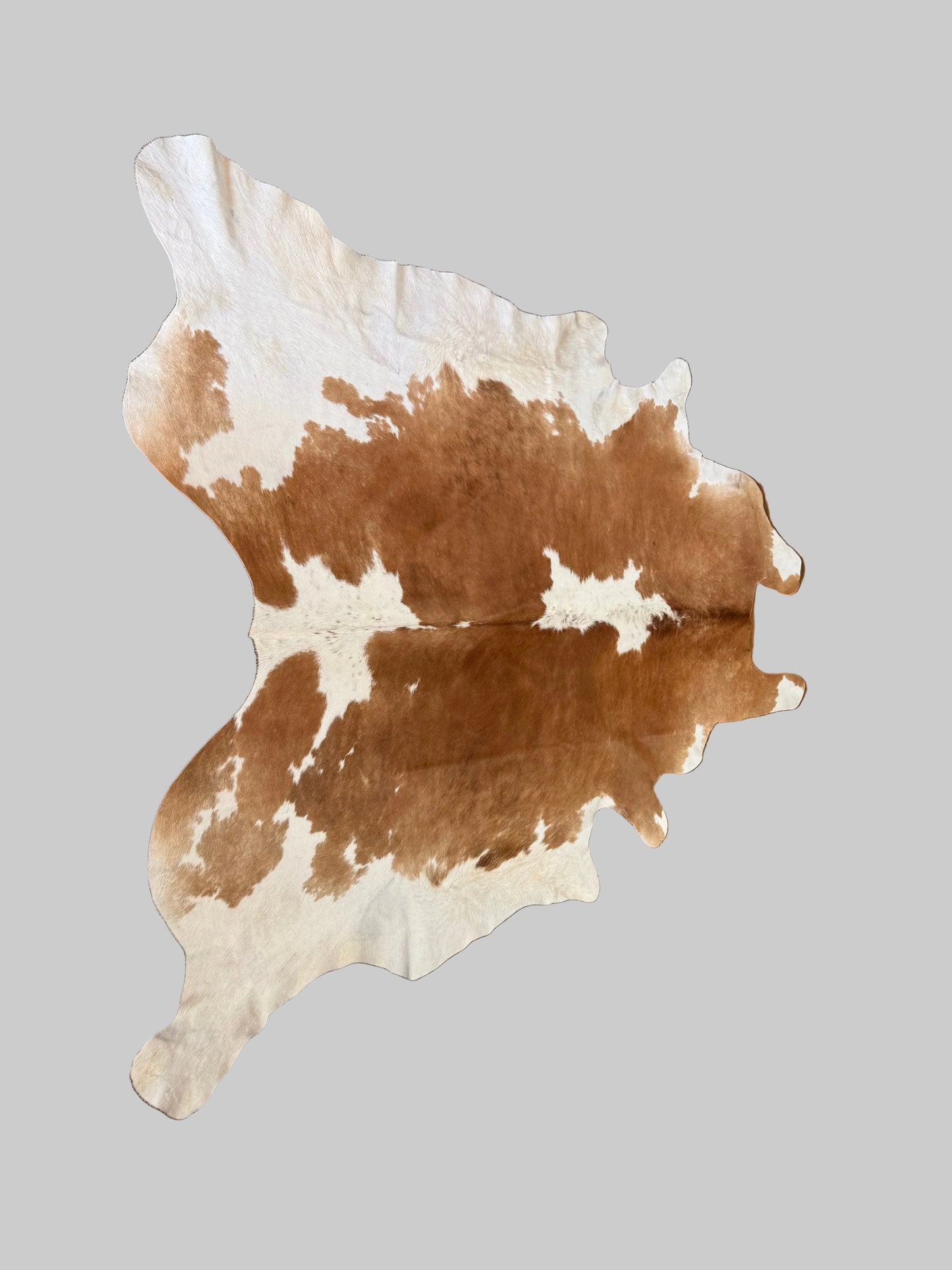 Tan & White Cowhide