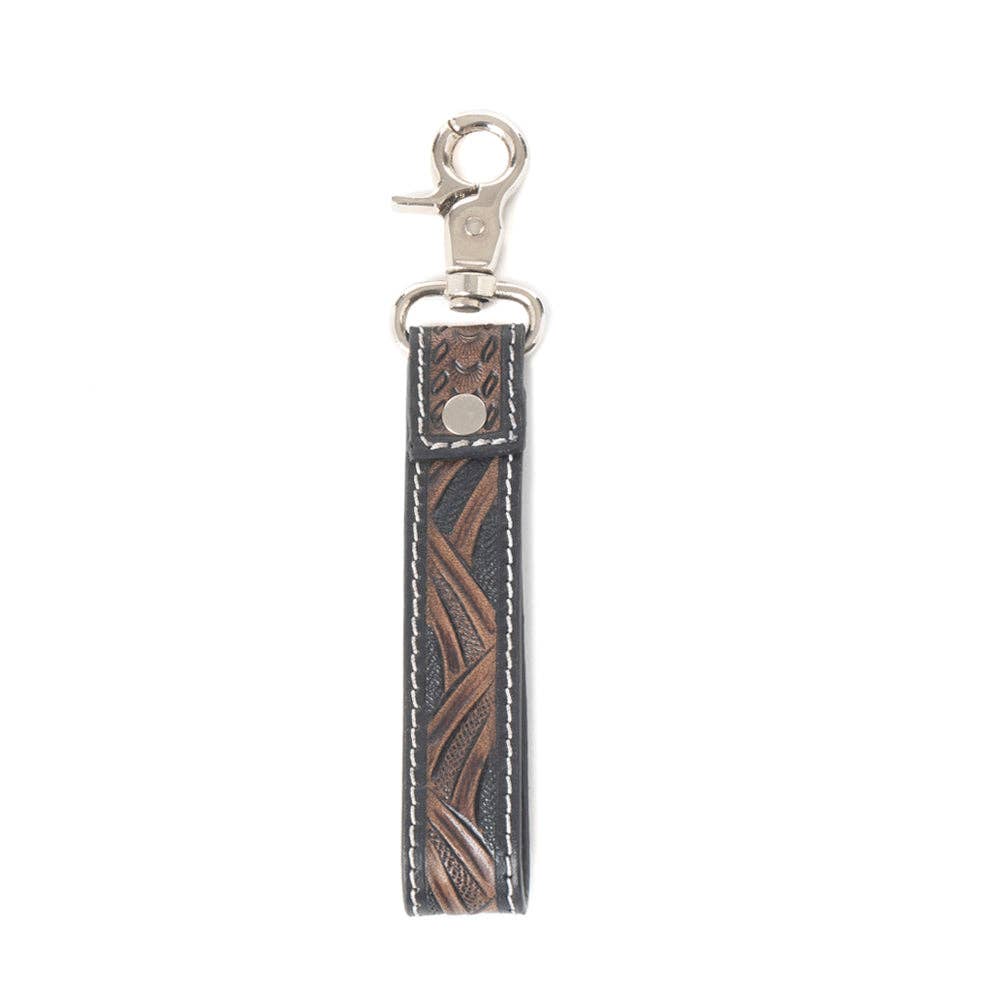 Shadowhorn Hairon Key Fob in Midnight Snow