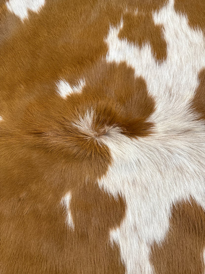 Tan And White Cowhide