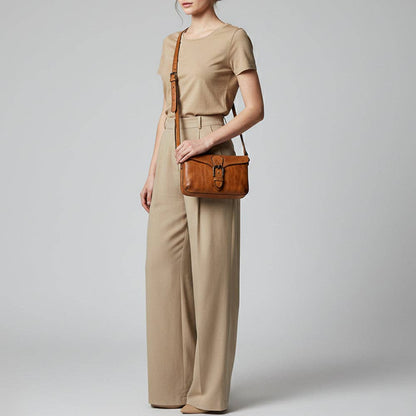 SWC201TAN Crossbody Genuine Leather women bag western Bag