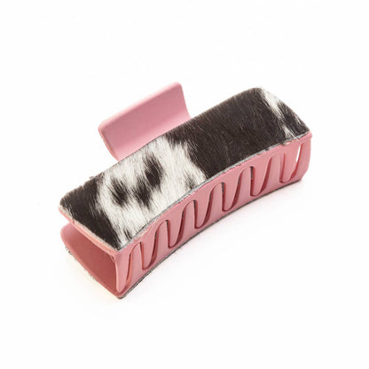 High Vista Hair Comb Clip In Pink and Brown