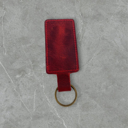 Leather Keychain, Rectangular Keychain