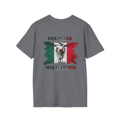 Viva Mexico Unisex Softstyle T-Shirt – Celebrate Jaripero Culture