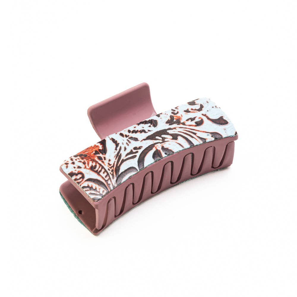 High Vista Hair Comb Clip In Peach and Brown