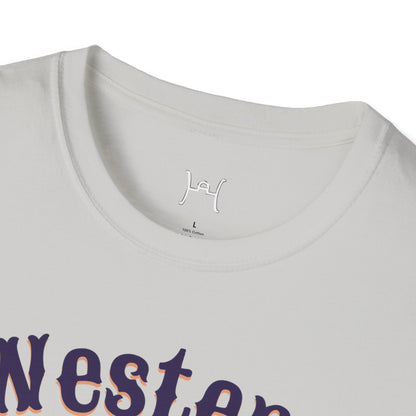 Western Rodeo Unisex Softstyle T-Shirt – Casual Cowboy Vibe, Perfect for Rodeo Events and Friends Gatherings