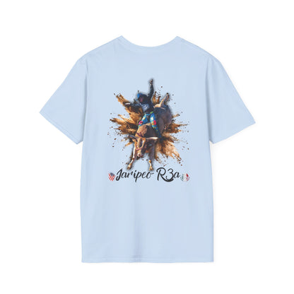 Bull Riding Graphic T-Shirt — 'Jaripet R3a' Rodeo Design