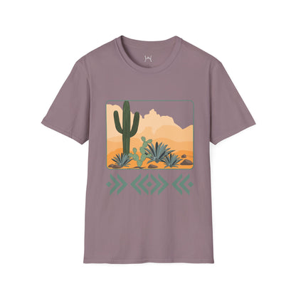 Desert Cactus Unisex Softstyle T-Shirt - Graphic Tee for Nature Lovers