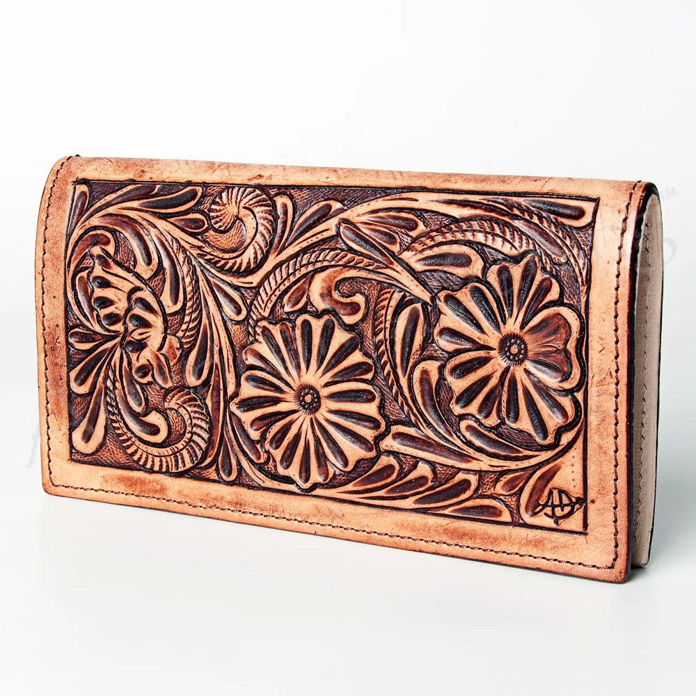 LC-ADBGZ291 Wallet Genuine Western Leather Women Bag