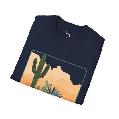 Desert Cactus Unisex Softstyle T-Shirt - Graphic Tee for Nature Lovers