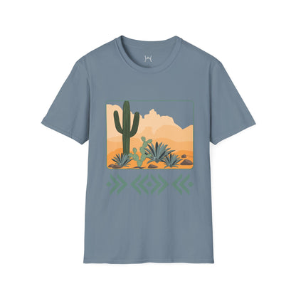 Desert Cactus Unisex Softstyle T-Shirt - Graphic Tee for Nature Lovers