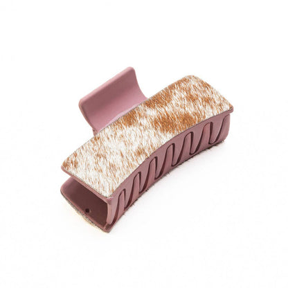 High Vista Hair Comb Clip In Peach and Brown