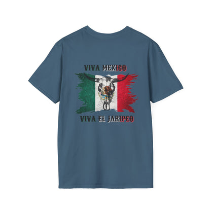 Viva Mexico Unisex Softstyle T-Shirt – Celebrate Jaripero Culture