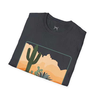Desert Cactus Unisex Softstyle T-Shirt - Graphic Tee for Nature Lovers