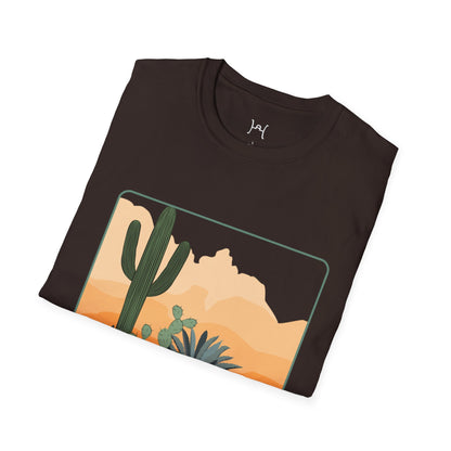 Desert Cactus Unisex Softstyle T-Shirt - Graphic Tee for Nature Lovers
