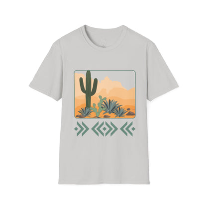 Desert Cactus Unisex Softstyle T-Shirt - Graphic Tee for Nature Lovers