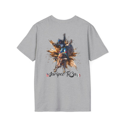 Bull Riding Graphic T-Shirt — 'Jaripet R3a' Rodeo Design