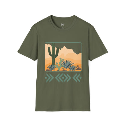Desert Cactus Unisex Softstyle T-Shirt - Graphic Tee for Nature Lovers