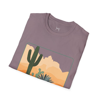 Desert Cactus Unisex Softstyle T-Shirt - Graphic Tee for Nature Lovers