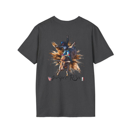 Bull Riding Graphic T-Shirt — 'Jaripet R3a' Rodeo Design