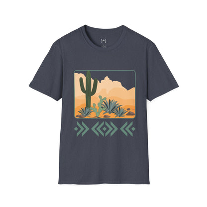 Desert Cactus Unisex Softstyle T-Shirt - Graphic Tee for Nature Lovers