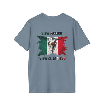 Viva Mexico Unisex Softstyle T-Shirt – Celebrate Jaripero Culture