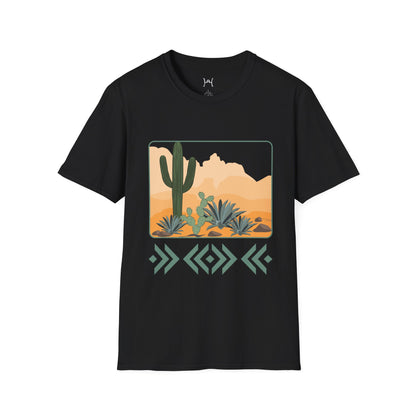 Desert Cactus Unisex Softstyle T-Shirt - Graphic Tee for Nature Lovers