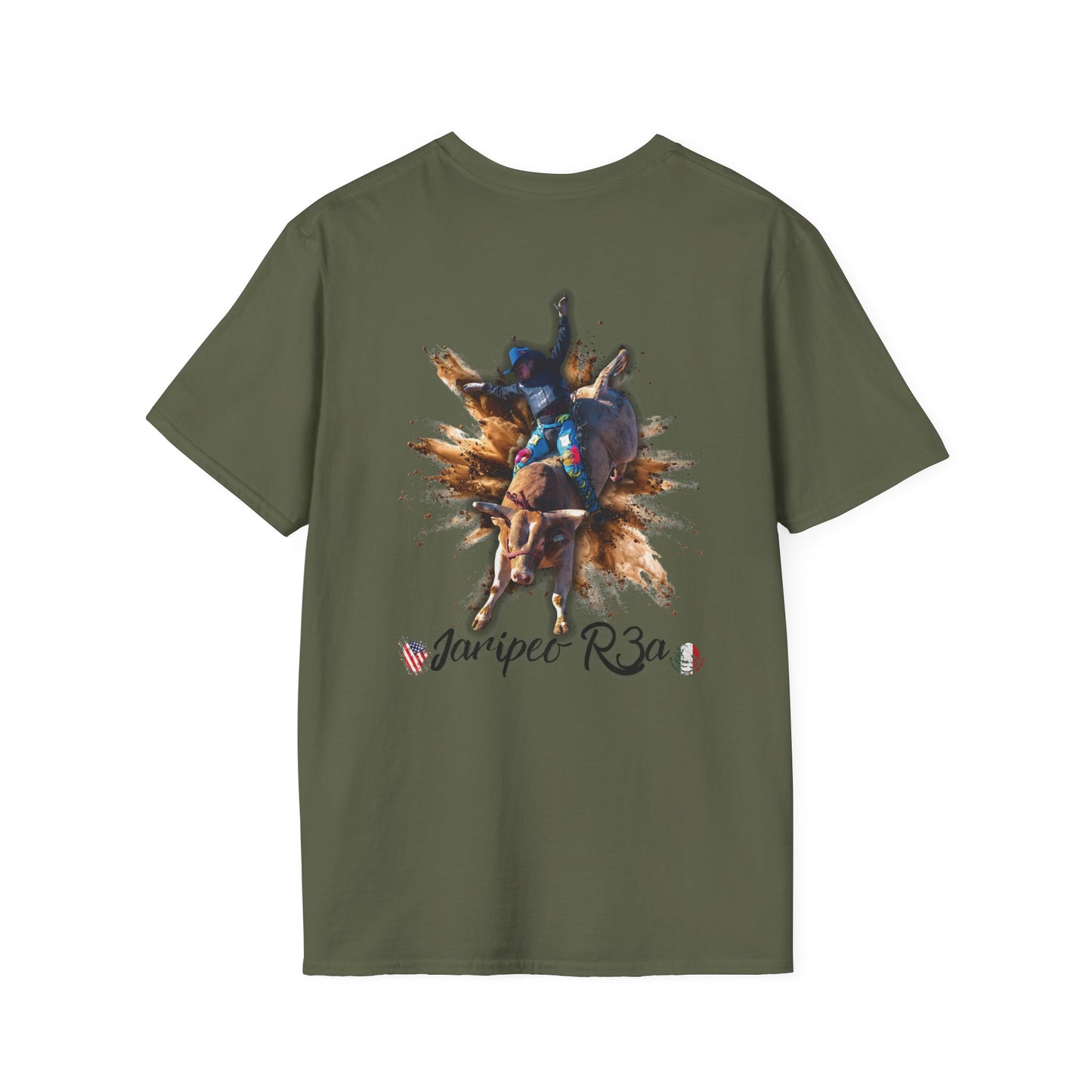 Bull Riding Graphic T-Shirt — 'Jaripet R3a' Rodeo Design