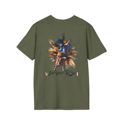 Bull Riding Graphic T-Shirt — 'Jaripet R3a' Rodeo Design