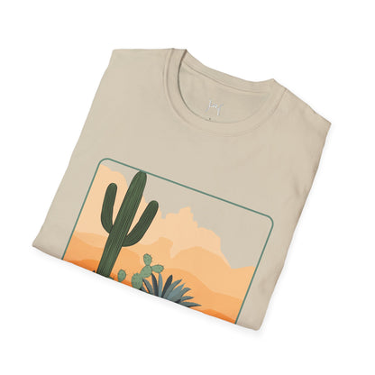 Desert Cactus Unisex Softstyle T-Shirt - Graphic Tee for Nature Lovers