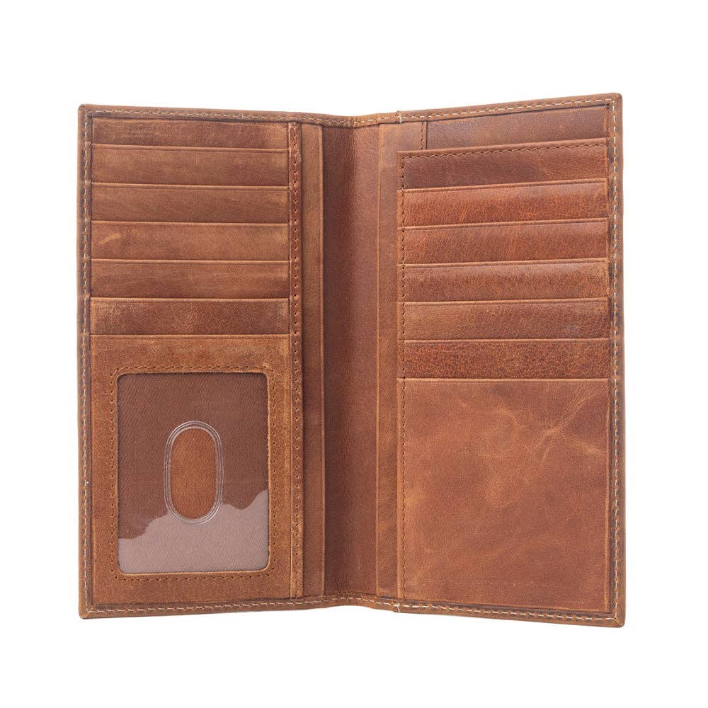 Lariat Crest Hairon Leather Wallet for Men Variant Combo
