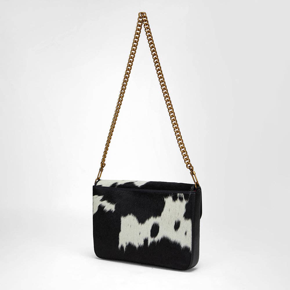 Loyal West On The Go Medium Chain Bag In Cowhide And  Calfskin