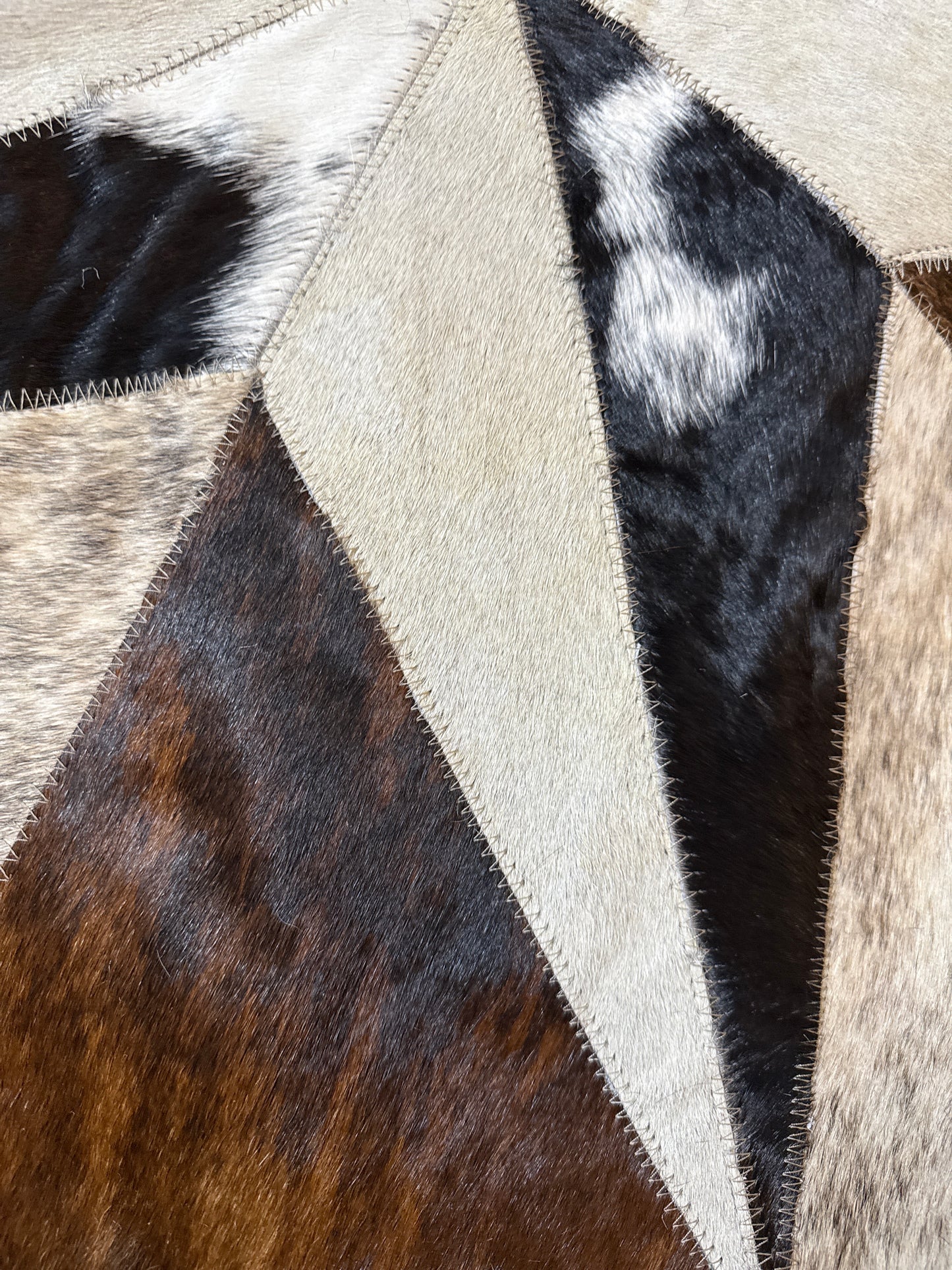 Cowhide Texas Star Rug