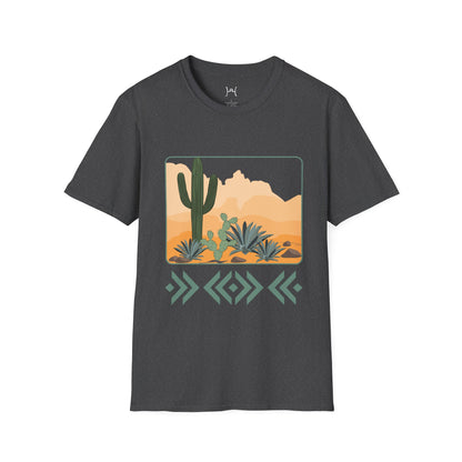 Desert Cactus Unisex Softstyle T-Shirt - Graphic Tee for Nature Lovers