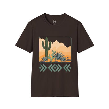 Desert Cactus Unisex Softstyle T-Shirt - Graphic Tee for Nature Lovers