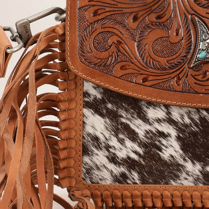 Loyal West Classic Flap Medium Tassle Bag Cowhide And Calfskin