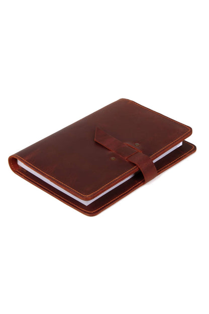 Leather Journal Cover, A5 Size Notebook Cover