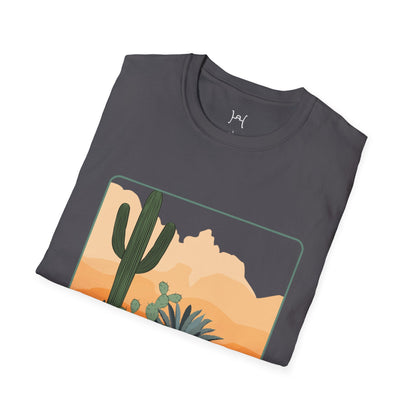 Desert Cactus Unisex Softstyle T-Shirt - Graphic Tee for Nature Lovers