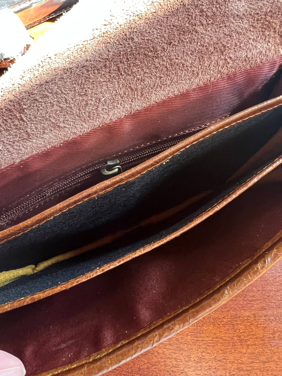 English Saddle Equestrian Hair On Cowhide Crossbody Purse