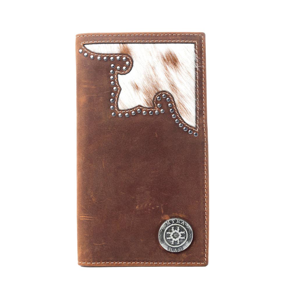 Lariat Crest Hairon Leather Wallet for Men Variant Combo