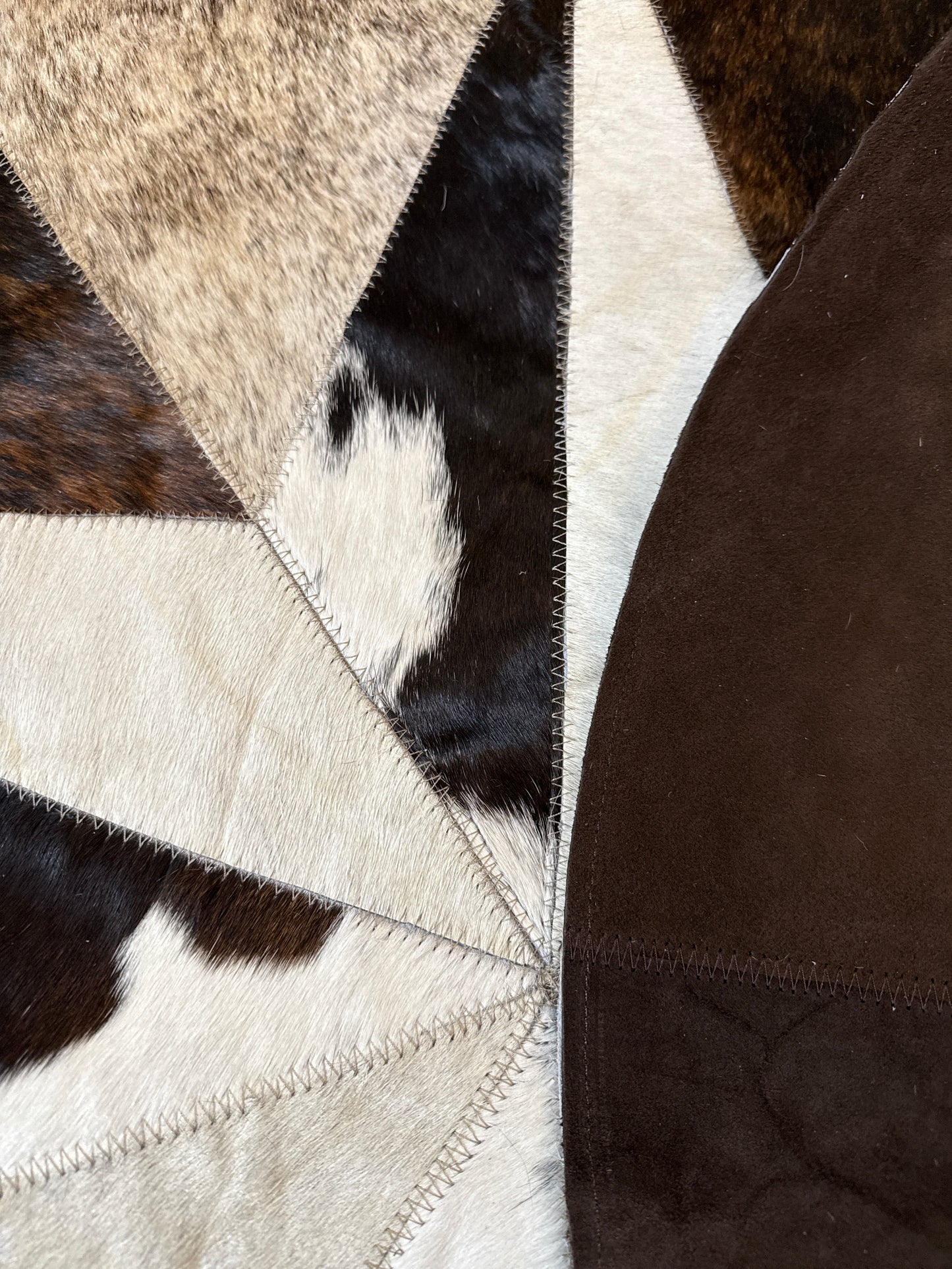 Cowhide Texas Star Rug