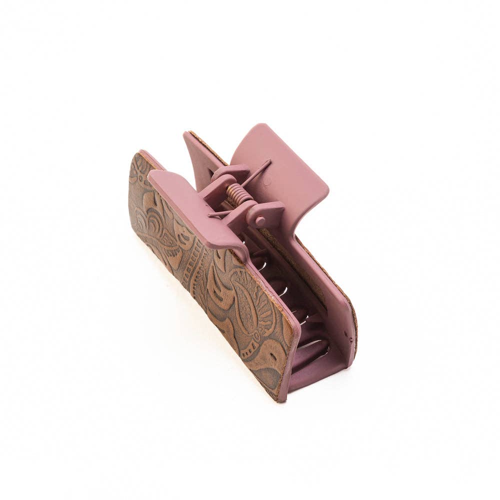 High Vista Hair Comb Clip In Peach and Brown