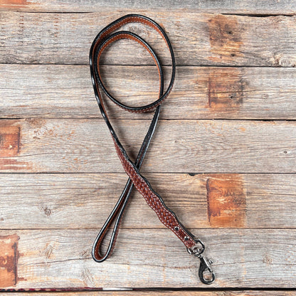 Medium Oil Genuine Leather leash 4' x 1" wide