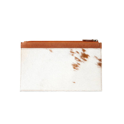 Hayride Hairon Leather Pouch for Women in brown